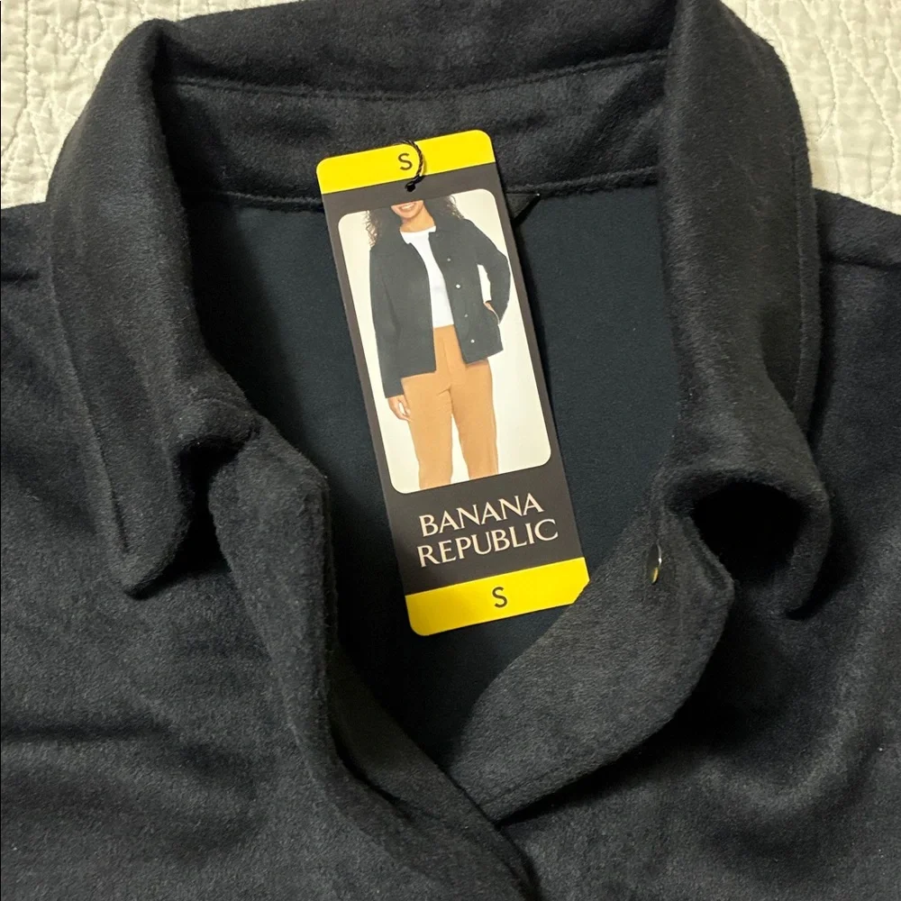 Banana Republic Black Coat, Small - Picture 2 of 5
